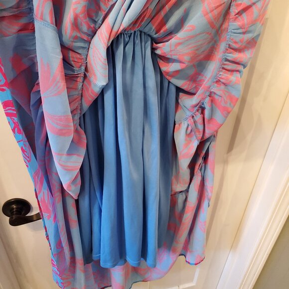 Flying Tomato Floral Print Stretch Smock Back Dress-Sz Small - Picture 7 of 9